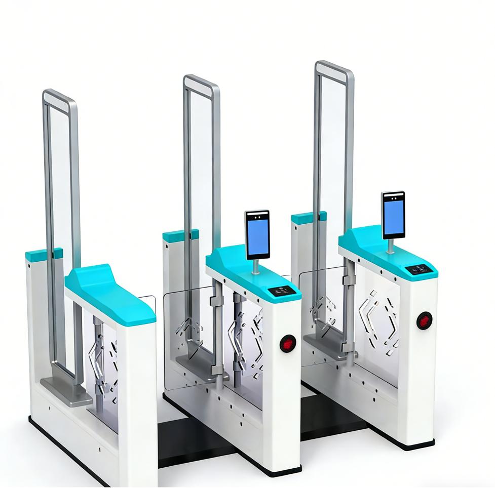 Smart Library Access Control: Integrated RFID Security Gate and Swing Turnstile Solution