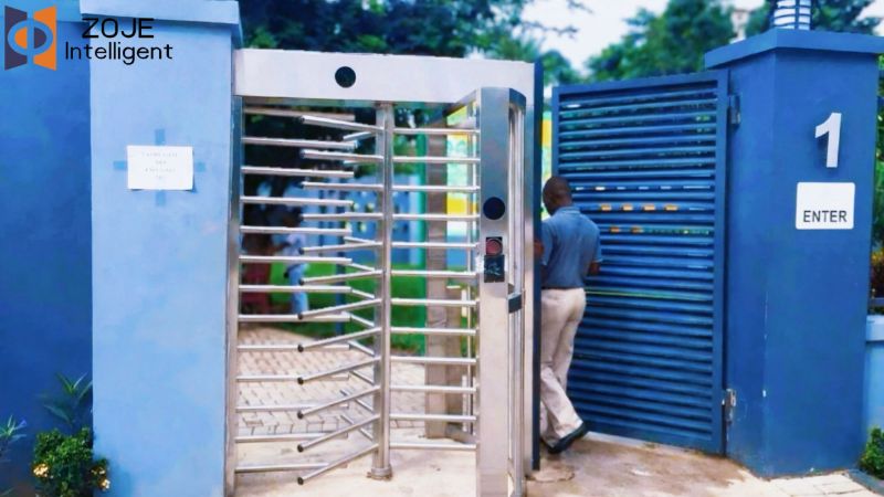 ZOJE Full-Height Turnstile – Durable & Secure Pedestrian Management Solutions