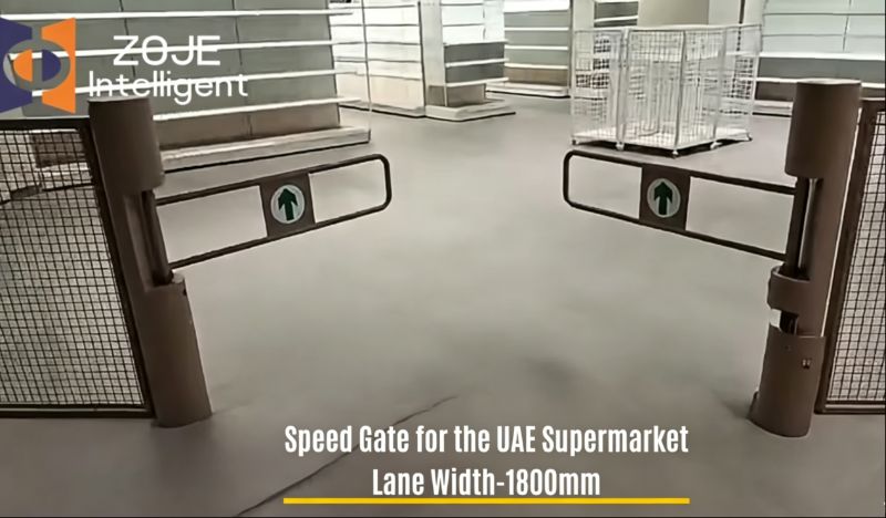 ZOJE Speed Gate Keeps Foot Traffic Moving Smoothly at UAE Supermarket