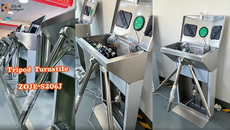 ZOJE Custom Vertical Tripod Turnstile Ready for Shipment to Latin American Clients