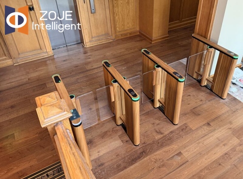 Custom Wood-Look Swing Turnstile Project Delivered by ZOJE for Romanian Local Museum